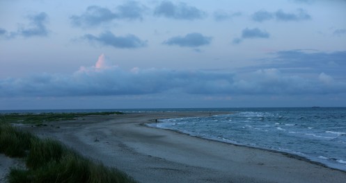 Grenen sand solnedgang