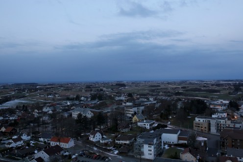 Bryne frå høghuset Bryne skule