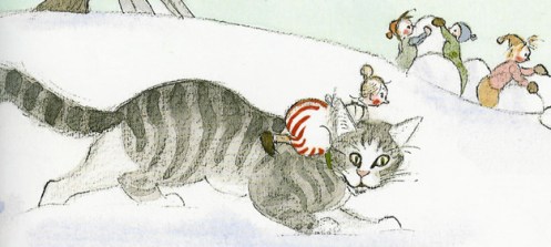 teskjekjerring og katt